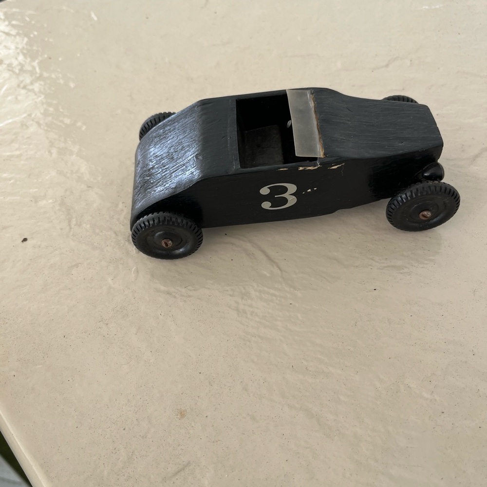 Wooden race, car, vintage for the collector - Picture 2 of 5